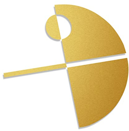 Decus Shop Star Wars - Minimal Death Star Todesstern L 0149 (Gold metallic) // Sticker OEM JDM Style Aufkleber