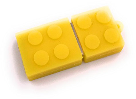 H-Customs Baustein Spielzeug gelb USB Stick 8GB 16GB 32GB 64GB 128GB USB 3.0/64 GB