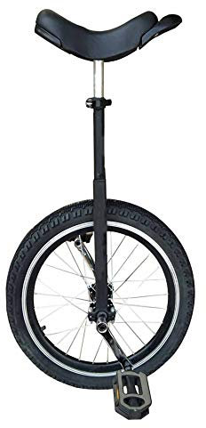 Radtrainer Einrad,HöHenverstellbar Skidproof Mountain Tire Balance RadsportüBung,mit StäNder,FüR AnfäNger Profis Kinder / 20 Zoll/Schwarz