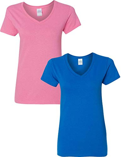 Heavy Cotton 5.3 oz. V-Neck T-Shirt (G500VL) - - Medium
