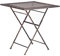 Beliani Stilvoller Gartentisch Metall schwarz quadratisch klappbar 70x70 cm Bormio