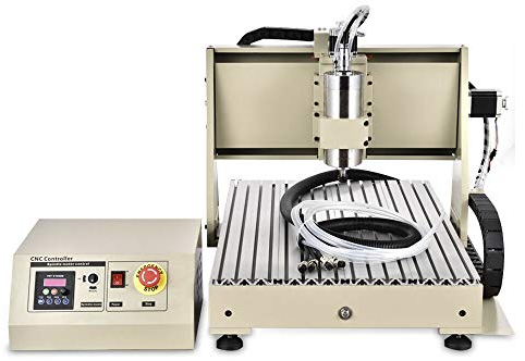 CNC Fräsmaschine 4 Achse 6040 Graviermaschine USB Router Engraver Kit Gravurwerkzeug, 1.5KW VFD Spindelmotor + Steuerbox, XYZ-Arbeitsbereich 600 x 390 x 120 mm (4 AXIS)