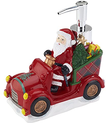 Avanti Linens Spode Seifenspender/Lotion-Pumpe, Weihnachtsbaum, Tartan-Kollektion, Mehrfarbig