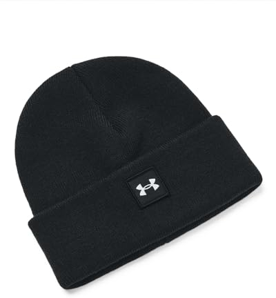 Under Armour Boys Beanies Youth Ua Halftime Beanie, Black, 1375648-001, OSFM, Einheitsgröße