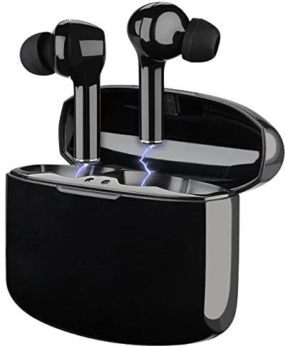 auvisio in Ear Kopfhörer: In-Ear-Stereo-Headset mit Bluetooth 5, Ladebox, 18 Std. Spielzeit (Ohrhörer kabellos, in Kopfhörer, Bluetooth, Smartphone Ladestation)