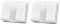Orco 2 Pack Wall Mount Mobile Phone Charger Holder, 3M Adhesive Remote Wall Stand for Charger, Phone Holders for Kitchen Shower Bed Wall (phone Holder for Remote (White)