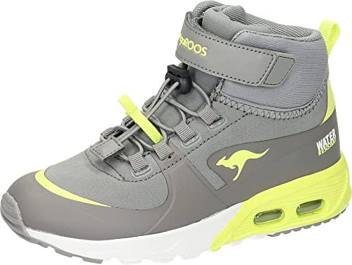 KangaROOS Unisex Kinder Kx-hydro Sneaker, Ultimate Grey Limetta, 38 EU