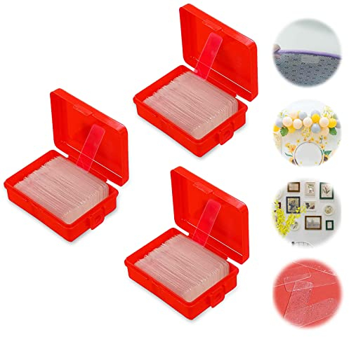Doppelseitiges Klebeband Extra Stark - 180 Stück Spurloses Nano Magisch Tape, 9M Double-Sided Adhesive Ablösbar Wasserfest (3 Kartons)