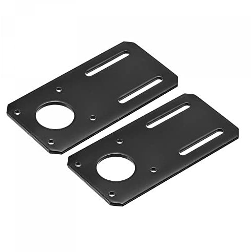 sourcing map Motorhalterung für NEMA 17 Schrittmotor, 100 x 50 mm, Schwarz, 2 Stück