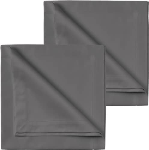 Curt Bauer Servietten Dessin 1514 Gent Farbe platin-3227 Größe 2x50x50 cm Klassisch Tafeltuch hochwertiger Glanz Uni-Satin Ziersaum Vollzwirnqualität