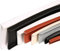DXFWYTZQ Bande de chant en placage forme U auto-adhésive, PTE souple auto-adhésive flexible, bandes planche bois pour la restauration meubles (U16mm* 3m,Black)
