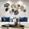 TROONZ Decoración de Pared de Metal, 3D Ginkgo Biloba de Metal, Dcuadros Decorativos, Decoración de Pared para Colgar en la Pared Colgante de Pared la Oficina en el Hogar