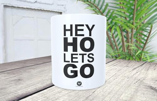 Genérico Tazza personalizzata per amanti del rock e punk Hey ho, letś go!! Ramones. Ideale come regalo a tutti i bravi fan della musica canalla.