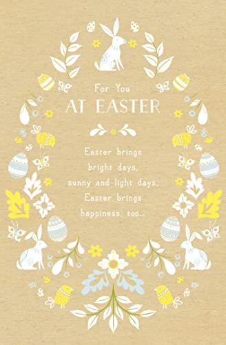 Easter Brings Bright Days Foiled Easter Greeting Card Easter Greetings Cards 656716