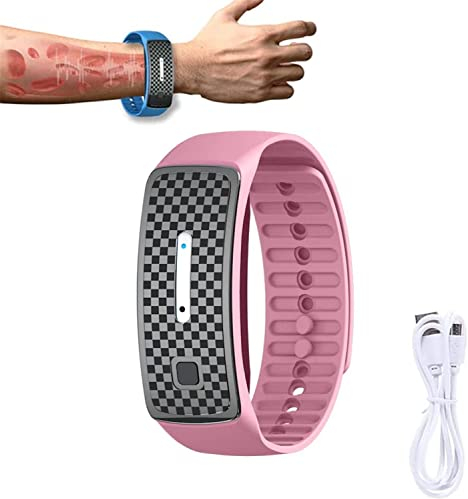 Matteo Ultraschall-Armband, Körperform, Lymphe Drainage Magnetarmband, Magnetische Lymphe Detox-Armband, für alle Männer und Frauen (Rosa)
