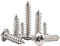 50 Pcs Self Tapping Screws, M3 x 10mm Multi Purpose Small Screw, 304 Stainless Steel, Phillips Pan Head Bolts for Wood, Drywall and Furniture