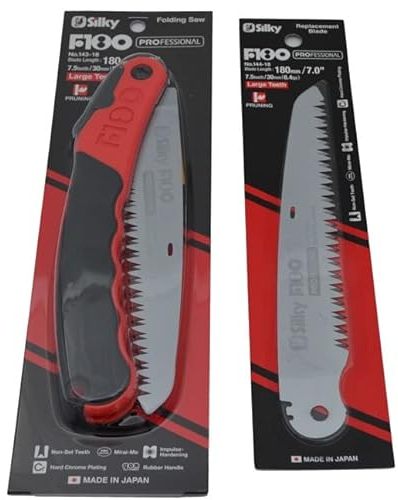 Silky F180 Folding Pruning Saw c/w Replacement Blade