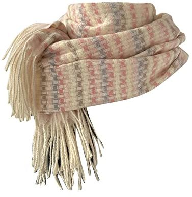 Schal Damen Schwarz Elegant Warm Fransen Tartan Schal Weich Deckel Halstuch XXL Kuschelig Plaid Karo Kariert Lang Schlupfschal Winterschal Damenschal Poncho Beige Kaschmir Weich Deckenschal Schal