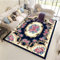 Xiaosua Teppich Babyzimmer Salon Teppich Mit Verschwommenem Gestreiftem Retro-Muster Kinderzimmer Teppiche 200X300CM Teppich Landhausstil Grau