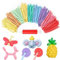 Palloncini Modellabili Lunghi per Animali con Pompa,100PCS Palloncini Magici in Lattice Color Pastello per Bambini Festa Compleanno Clown Decorazione