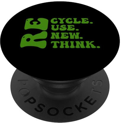 Recycle Reuse Renew Rethink Shirt zum Tag der Erde PopSockets mit austauschbarem PopGrip