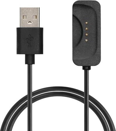 kwmobile USB Cable Charger Compatible with OnePlus Watch 2 / Watch 3 Cable - Charging Cord for Smart Watch - Black
