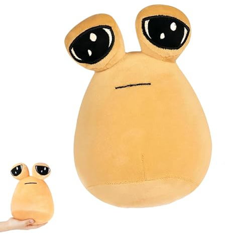 Pou Plüsch Alien Stuffed Pou Plüschspielzeug My Pet Alien Pou Plushie Spielzeug Cartoon Anime Stofftier für Kinder Jungen Mädchen, 22cm