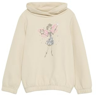 s.Oliver Wärmendes Sweatshirt mit Schalkragen und Glitzer-Artwork