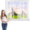 Moustiquaire Fenêtre Rideau 60 x 145 cm Fermeture Automatique Anti Insecte Mouche Moustique Anti Insecte Mouche pour Enfants et Animaux de Compagnie【Blanc】