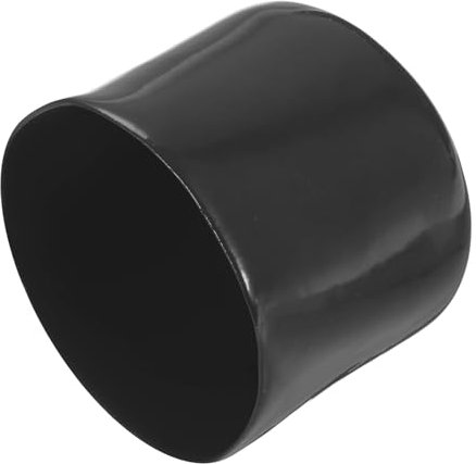 QUARKZMAN 8 Stück Gummi Endkappen 46 mm PVC Kunststoffkappe Schutzkappen Abdeckung Fußkappen für Stuhlbeine Tischbeine Möbel Schrauben Bolzen Gewinde Metallstäbe Rohr Zaunpfosten Schwarz