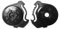Kit Meccanismi Visiera Originali Per Casco Shark D Skwal Skwal, Skwal 2 FX5425PBLKTU