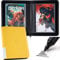 D DACCKIT Comic Book Binder, Comic Book Storage Album with Sleeves for Current, Silver Age, Regular Comics Bagged and Boarded - Fits 32 Comic Books（Classic Yellow）