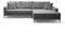 Liadomo Sofa Hilary Graphit - Modernes Cord-Ecksofa - Couch mit Hohem Sitzkomfort - Pflegeleicht & Formstabil - Made in Europe - Sofa L Form Rechts, Grau