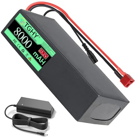 TGHY Lithiumbatterie 24 V 8 Ah 10 Ah 12 Ah 15 Ah 20 Ah Ersatzbatterie mit großer Kapazität 29,4 V 8 Ah 12 Ah 20 Ah wasserdichte Lithium-Ionen-Batterie mit Ladegerät,24v 8ah