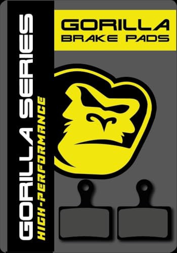 Gorilla Brakes Silent Power Quiet Disc Brake Pads - Compatible with Shimano 105, GRX, Ultegra, Dura Ace
