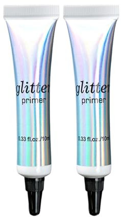 2 Pièces Eyeshadow Glitter Primer, Primaire Ombre À Paupières Bases De Fard À Paupières Blanc Perle Longue Durée Des Yeux Maquillage Primer, Pour Les Yeux, Les Lèvres, Maquillage Du Visage