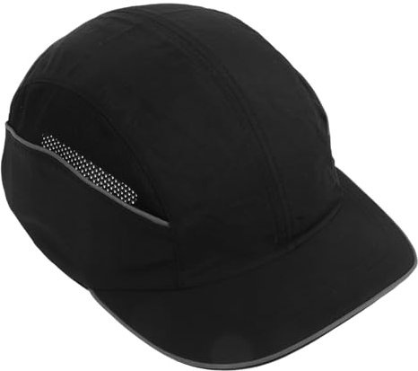 CLISPEED Sicherheitskappe Hut Helm Bump-Hut-Einsatz Schutzhelme Für Frauen Baseballkappeneinsatz Helmeinsatz Stoßstangenhut Anstoßkappeneinsatz Kopfschutzhüte Hutformer Black Plastik