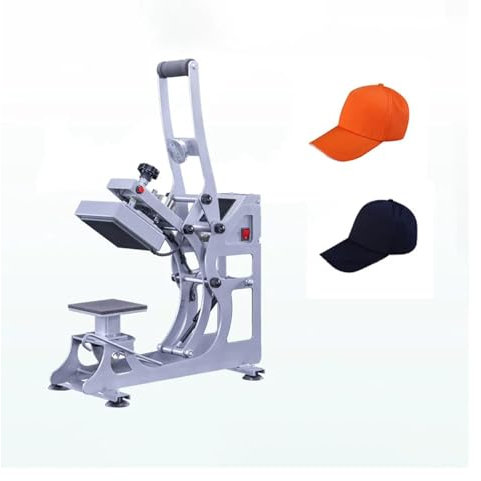 Prensa Termica, Impresora de prensado en caliente portátil 2 en 1, máquina impresora de transferencia por sublimación de sombreros, máquina impresora de gorras 8*14CM 12*12cm para Camisetas, Tazas, So