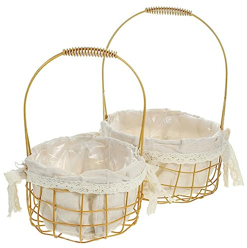 CIYODO Geflochtener Blumenkorb Dekorativer Korb Für Pflanzen Innenbereich Blumentopf Aufbewahrungsbehälter Im Bauernhausstil Rustikaler Korb Mit Griff Platzsparend Und Langlebig