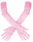 OAOSDH 1 Paio di Guanti Rosa, Guanti Lunghi da Donna, Guanti di Raso, Guanti da Festa, Guanti Elei.