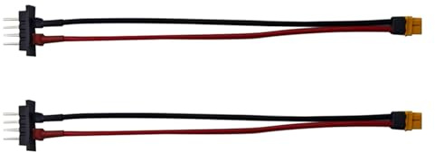 GREOHNMPAW 2Pcs Battery Discharge Connector 4Pin Male XT60 Female Ebike Battery Cable for Hailong 1-2/G80 E-Bike Cycling Parts