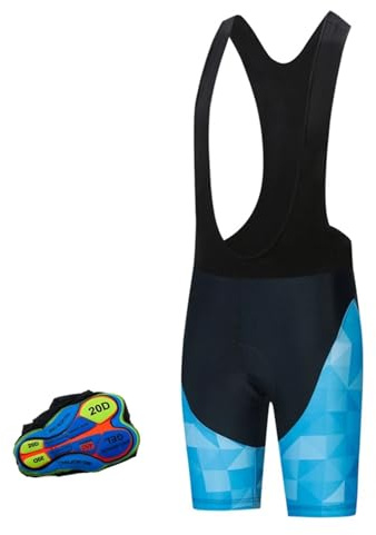 WEOKDFHA Radfahrerhose 20D Anti-Rutsch-gepolsterte Gel-Radhose for Herren/Damen, Fahrrad, Mountainbike, Kurze Hose(D,XS)