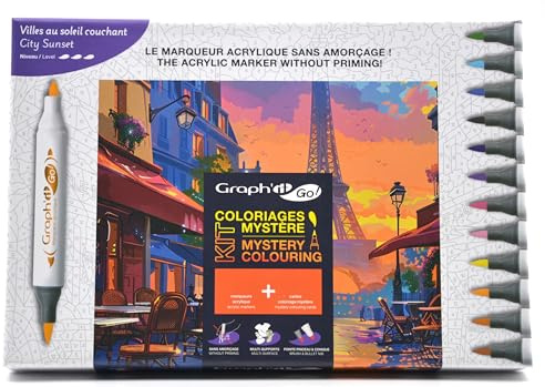 GRAPH'IT Go Kit Coloriage Mystère - City Sunset