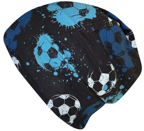 Wollhuhn Kinder Beanie Mütze Shorties Handmade in Germany - Wendbar Zweilagig Baumwolle - Für Mädchen Jungs Ganzjährig - Cool Und Lässig