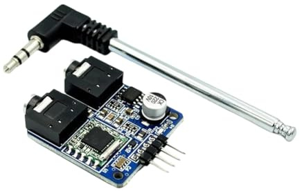 Rastapulz Module radio FM stéréo 76-108 MHz avec antenne - TEA5767 Récepteur haute sensibilité pour projets électroniques DIY