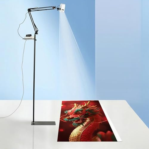 Digital Art Projector for Drawing, Adjustable Size and Angle, Compatible with Smartphones, Tablets, and USB, Ideal for Artists and Hobbyists