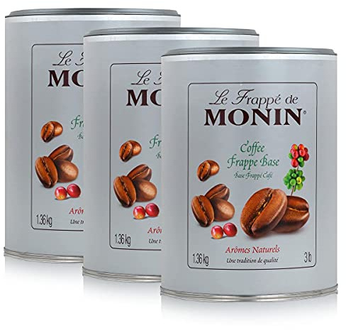 Monin Frappé Base - Coffee, 1,36kg 3er Pack
