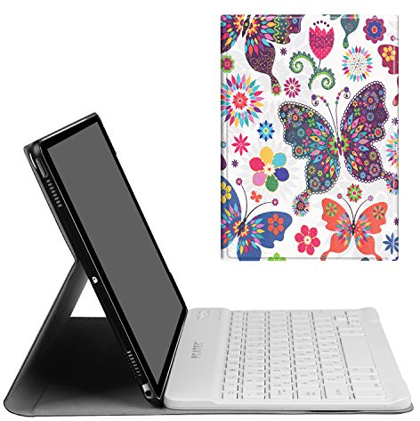Custodia con tastiera per iPad Pro 10.5, ultra sottile, rimovibile, senza fili, Bluetooth, in pelle PU, pieghevole, per Apple iPad Pro 10.5 / A1701, A1709 (per iPad Pro 10.5, B)