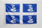 AZ FLAG - Drapeau Martinique Spécial Extérieur - 90x60 cm - Pavillon Nautique Martiniquais - France En Maille Bloquée Avec Anneaux Plastiques Intégrés - 80g