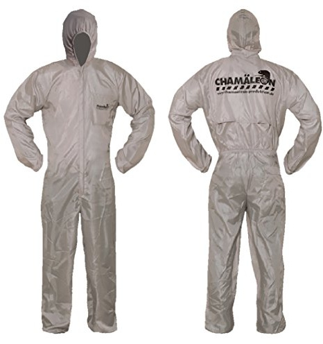 Chamäleon Profi Overall LACKIERANZUG Anzug LACKIEREROVERALL WASCHBAR GRAU (XL)